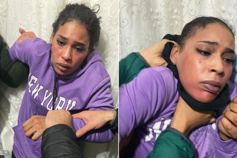 شاهد.. لحظة اعتقال المتهمة بتفجير إسطنبول وهذا ما وجد في منزلها